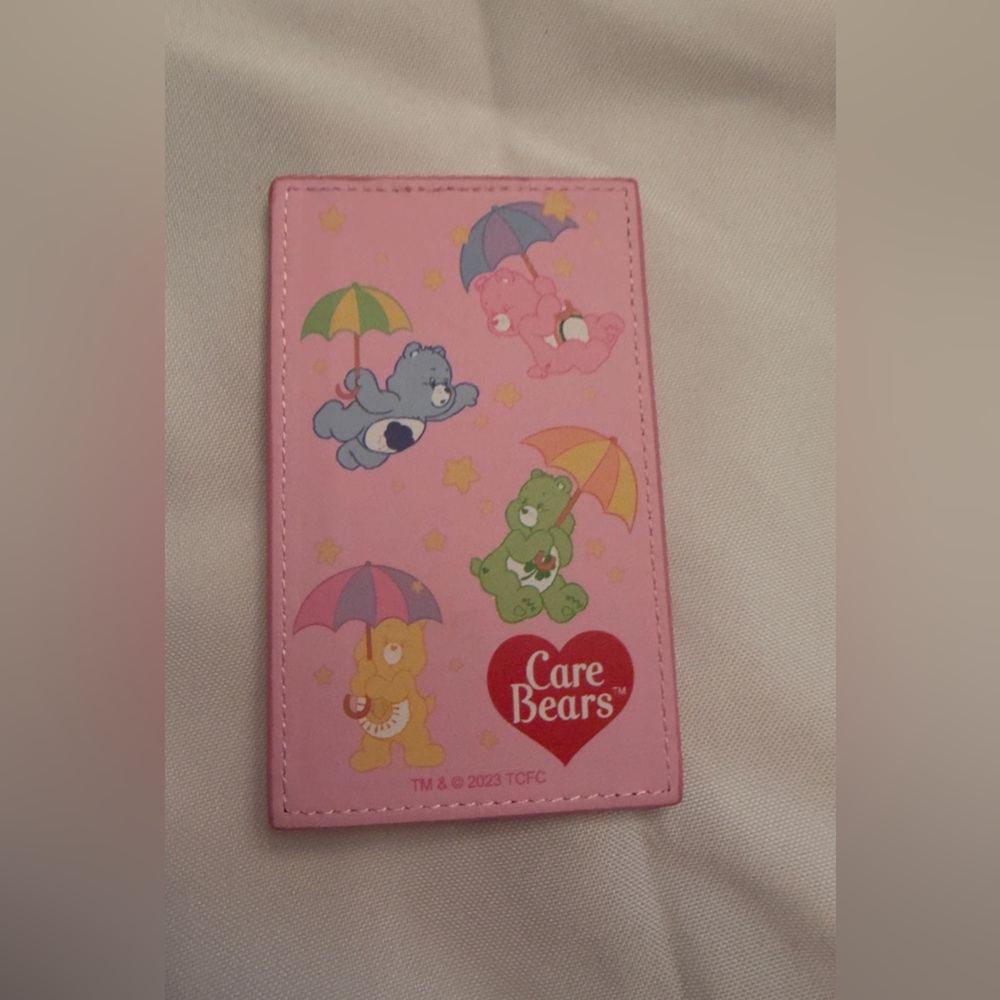 Care Bears Pink Card Holder with Multicolor Bear Graphics